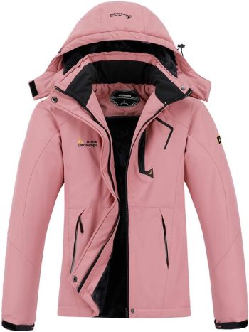 Women's Waterproof Ski Jacket Warm Winter Snow Coat Mountain Windbreaker Hooded Raincoat Jacket